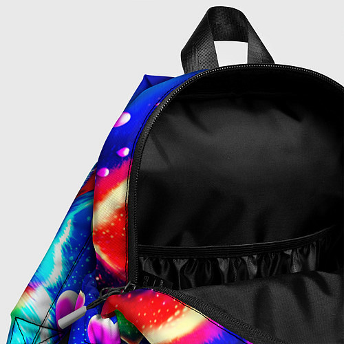 Детский рюкзак Неоновые зайчики - любовь сердечки / 3D-принт – фото 4