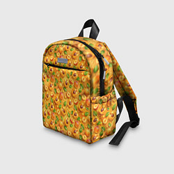 Детский рюкзак Сочные абрикосы паттерн, цвет: 3D-принт — фото 2