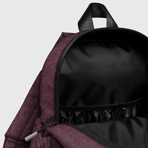 Детский рюкзак Тёмный красный текстура / 3D-принт – фото 4