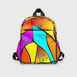 Детский рюкзак Яркая абстракция, цвет: 3D-принт