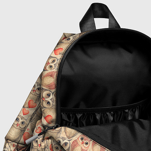 Детский рюкзак Совы милые в паттерне / 3D-принт – фото 4