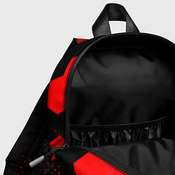 Детский рюкзак Герб РФ спортивный стиль соты, цвет: 3D-принт — фото 2