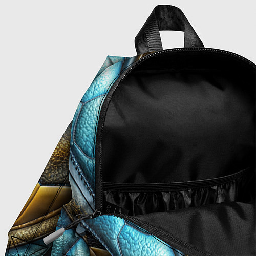 Детский рюкзак Объемный футуристический текстурный костюм из кожи / 3D-принт – фото 4
