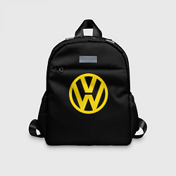 Детский рюкзак Volkswagen logo yellow, цвет: 3D-принт