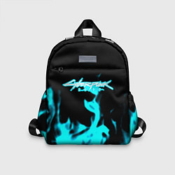 Детский рюкзак Cyberpunk neon flame, цвет: 3D-принт
