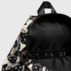Детский рюкзак Сиамские кошки, цвет: 3D-принт — фото 2