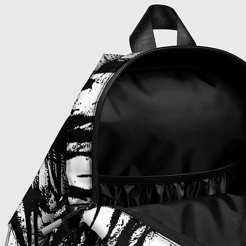 Детский рюкзак Чёрно-белая абстракция: нейросеть / 3D-принт – фото 4