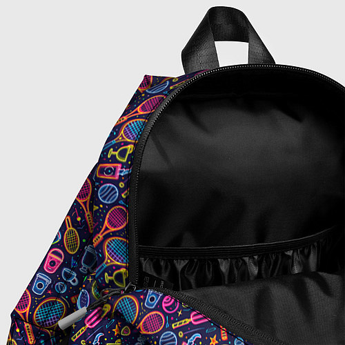 Детский рюкзак Яркий неоновый принт спортивный / 3D-принт – фото 4