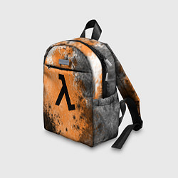 Детский рюкзак Half life оранжевые краски, цвет: 3D-принт — фото 2