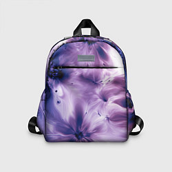 Детский рюкзак Синие и фиолетовые космические абстрактные узоры т, цвет: 3D-принт