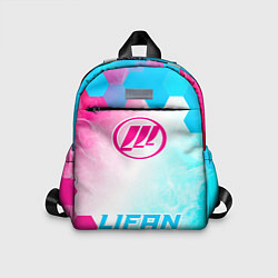 Детский рюкзак Lifan neon gradient style по-центру, цвет: 3D-принт