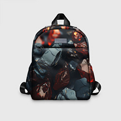 Детский рюкзак Темные блестящие абстрактные камни, цвет: 3D-принт