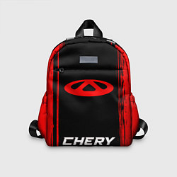 Детский рюкзак Chery - red gradient по-центру, цвет: 3D-принт