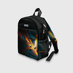 Детский рюкзак Разлом плиты - абстрактная расщелина, цвет: 3D-принт — фото 2