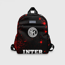 Детский рюкзак Inter - red gradient по-центру, цвет: 3D-принт