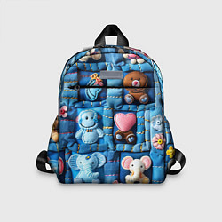Детский рюкзак Слоники на пэчворк, цвет: 3D-принт