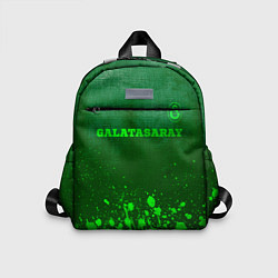 Детский рюкзак Galatasaray - green gradient посередине, цвет: 3D-принт