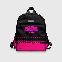 Детский рюкзак ARMA розовая геометрия, цвет: 3D-принт