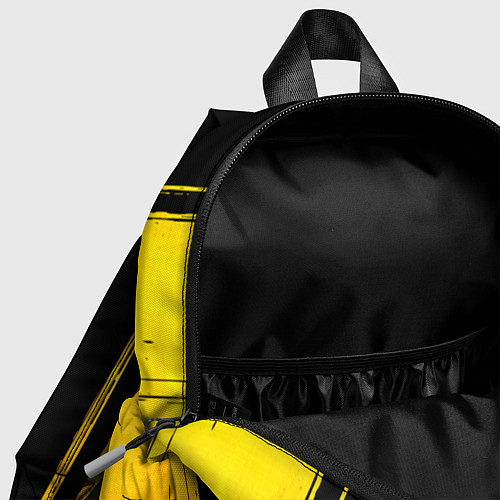 Детский рюкзак Hitman - gold gradient по-центру / 3D-принт – фото 4