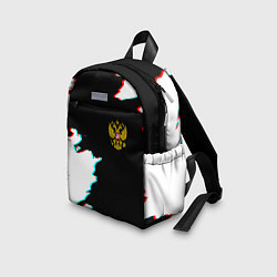 Детский рюкзак Герб глитч краски, цвет: 3D-принт — фото 2