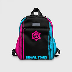 Детский рюкзак Brawl Stars - neon gradient по-центру