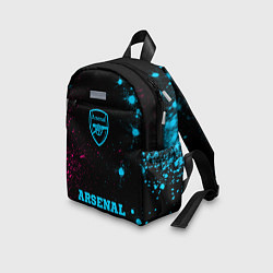 Детский рюкзак Arsenal - neon gradient по-центру, цвет: 3D-принт — фото 2