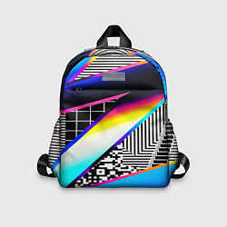 Детский рюкзак Neon stripes geometry