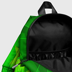 Детский рюкзак BTS green poly, цвет: 3D-принт — фото 2