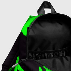Детский рюкзак Xbox fire green, цвет: 3D-принт — фото 2