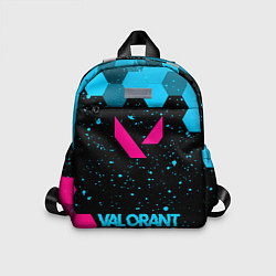 Детский рюкзак Valorant - neon gradient по-центру