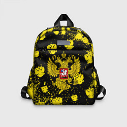 Детский рюкзак Жёлтые краски герб, цвет: 3D-принт