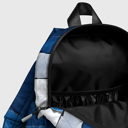 Детский рюкзак Джинсовый пэчворк / 3D-принт – фото 4