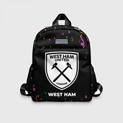 Детский рюкзак West Ham конфети, цвет: 3D-принт