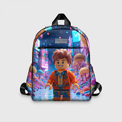 Детский рюкзак Roblox в неоновом городе, цвет: 3D-принт