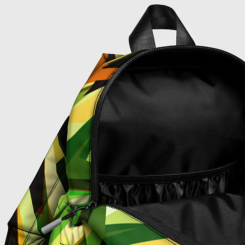 Детский рюкзак Чёрно-жёлтая абстракция / 3D-принт – фото 4