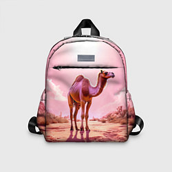 Детский рюкзак Верблюд в розовой пустыне
