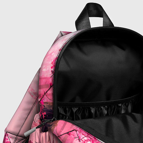 Детский рюкзак Лось в розовом лесу / 3D-принт – фото 4