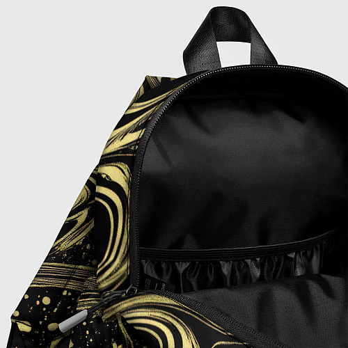 Детский рюкзак Разводы в виде кругов и линий - текстура / 3D-принт – фото 4