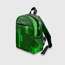 Детский рюкзак Rainbow Six - green gradient вертикально, цвет: 3D-принт — фото 2