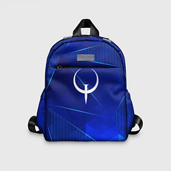Детский рюкзак Quake blue poly, цвет: 3D-принт