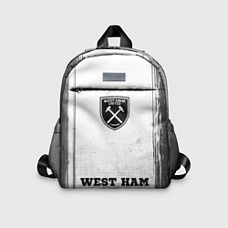Детский рюкзак West Ham - white gradient по-центру, цвет: 3D-принт