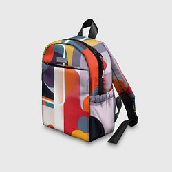 Детский рюкзак Абстракция из фигур и линий, цвет: 3D-принт — фото 2