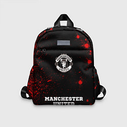 Детский рюкзак Manchester United - red gradient по-центру, цвет: 3D-принт