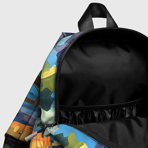 Детский рюкзак Летний пейзаж маслом / 3D-принт – фото 4