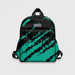 Детский рюкзак The color is black and turquoise, цвет: 3D-принт