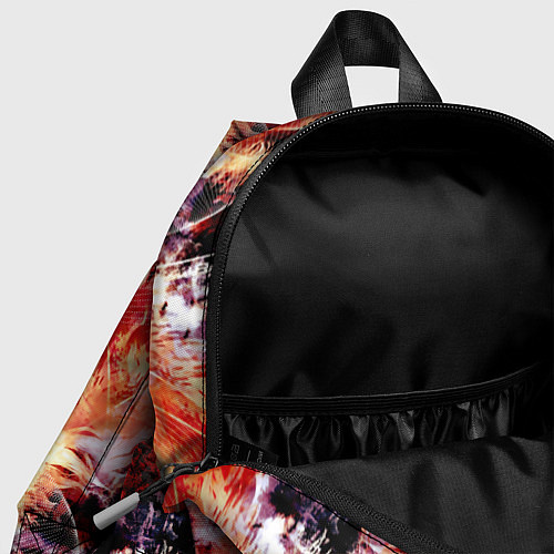 Детский рюкзак Огненные перья / 3D-принт – фото 4