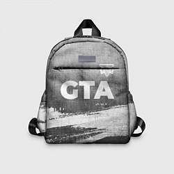 Детский рюкзак GTA - grey gradient посередине, цвет: 3D-принт