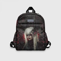 Детский рюкзак Беловолосая девушка-киборг, цвет: 3D-принт