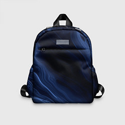 Детский рюкзак Тёмный синий абстракция дымчатый, цвет: 3D-принт