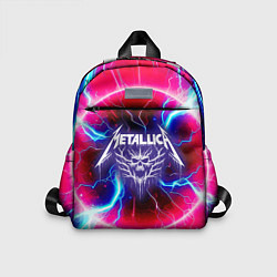 Детский рюкзак Metallica - neon glow, цвет: 3D-принт